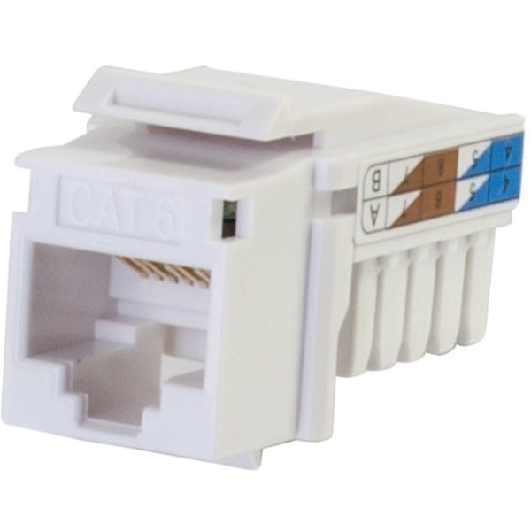 C2G Cat6 RJ45 UTP Keystone Jack - White - Image 4