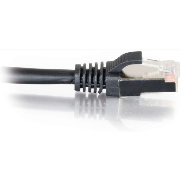 C2G-100ft Cat5e Molded Shielded (STP) Network Patch Cable - Black - Image 4