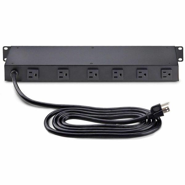 StarTech.com 8-Outlet Horizontal Rack Mount PDU, 1U Server Power Distribution Strip w/Surge Protector, 125V/15A, 8ft/2.4m Power Cord, TAA - Image 6