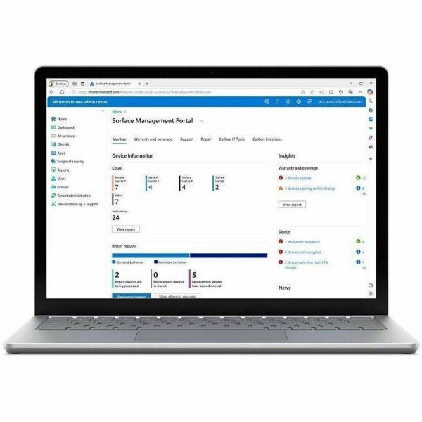 Microsoft Surface Laptop 6 13.5" Touchscreen Notebook - Intel Core Ultra 7 165H - 16 GB - 512 GB SSD - Platinum - Image 11