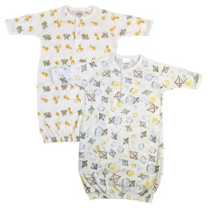 Unisex Newborn Baby 2 Piece Gown Set Nc_0783