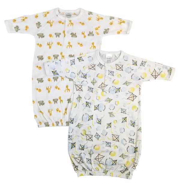 Unisex Newborn Baby 2 Piece Gown Set Nc_0783