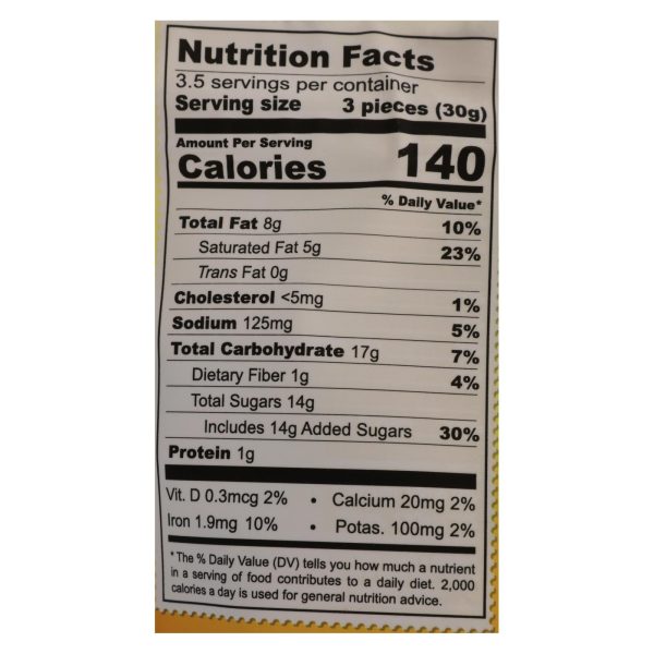 Chocolove Xoxox - Peach Bites Salted Caramel - Case of 8 - 3.5 OZ - Image 2