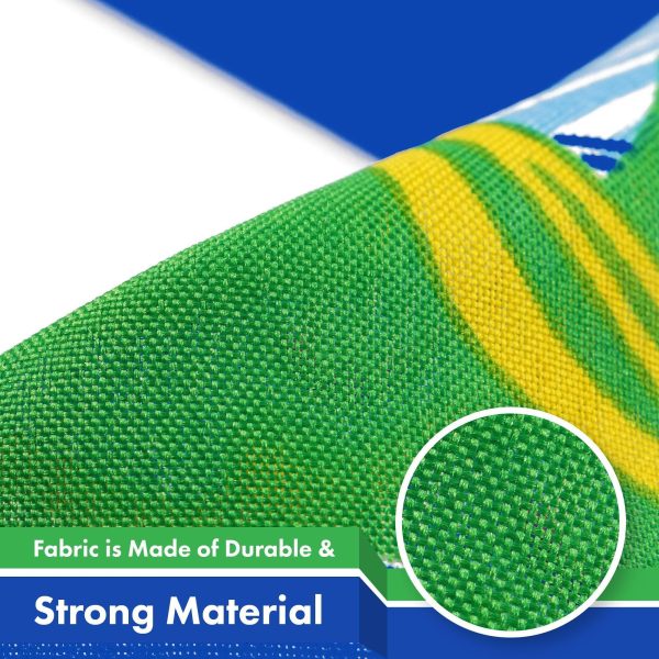 G128 2 Pack: Nicaragua Nicaraguan Flag | 3x5 Ft | LiteWeave Pro Series Printed 150D Poly | Country Flag, Indoor/Outdoor, Vibrant Colors, Brass Grommets, Thicker and More Durable Than 100D 75D Poly - Image 4