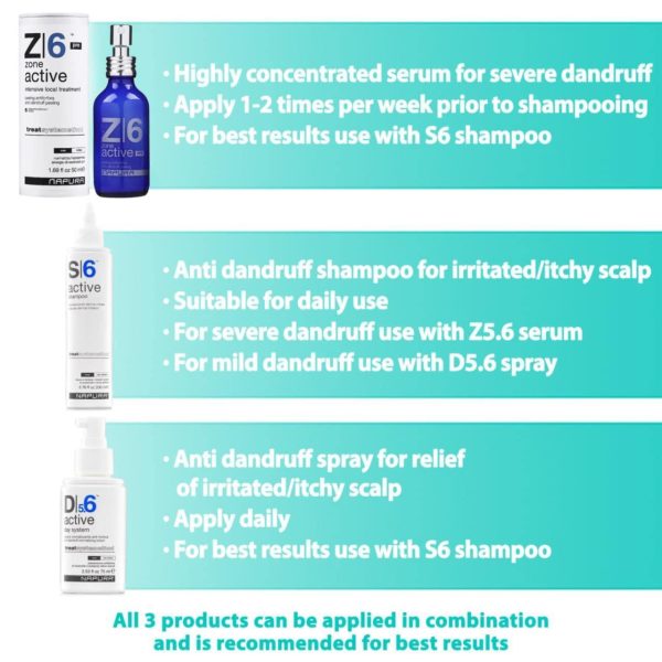 Z6 Anti Dandruff Dry Scalp Serum for Itchy Sensitive and Irritated Scalp   Intensive Dandruff Peeling Treatment (1.69 fl oz) for Women and Men with Salicylic Acid Zinc Tea Tree Oil by - Image 4
