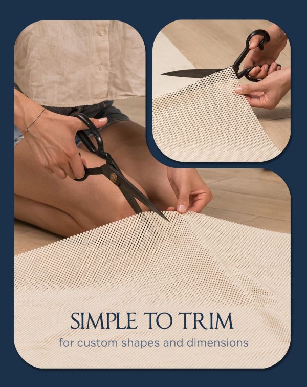Non Slip Rug Pad Gripper   2 x 3 Ft Anti Skid Carpet Mat Provides Protection for Hardwood Floors and Hard Surfaces Extra Strong Grip and Thick Padding for Safe and in Place Your Area Rugs & Runners - Image 4