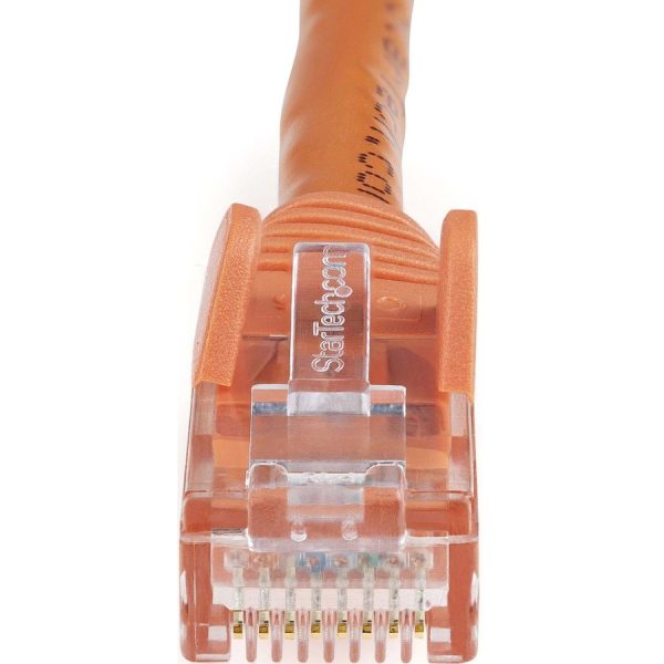 StarTech.com 10ft CAT6 Ethernet Cable - Orange Snagless Gigabit - 100W PoE UTP 650MHz Category 6 Patch Cord UL Certified Wiring/TIA - Image 3