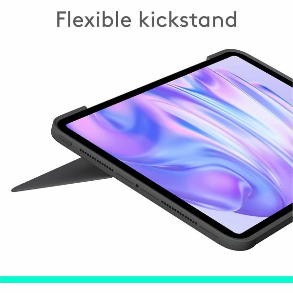 Logitech Combo Touch iPad Pro 11-inch (M4)(2024) Keyboard Case - Detachable backlit keyboard with kickstand, comfortable typing, multi-use mode - Graphite - Image 3