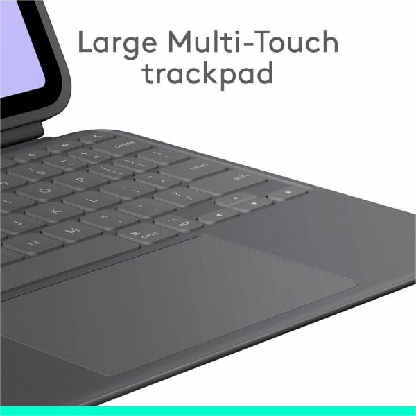 Logitech Combo Touch iPad Pro 11-inch (M4)(2024) Keyboard Case - Detachable backlit keyboard with kickstand, comfortable typing, multi-use mode - Graphite - Image 5