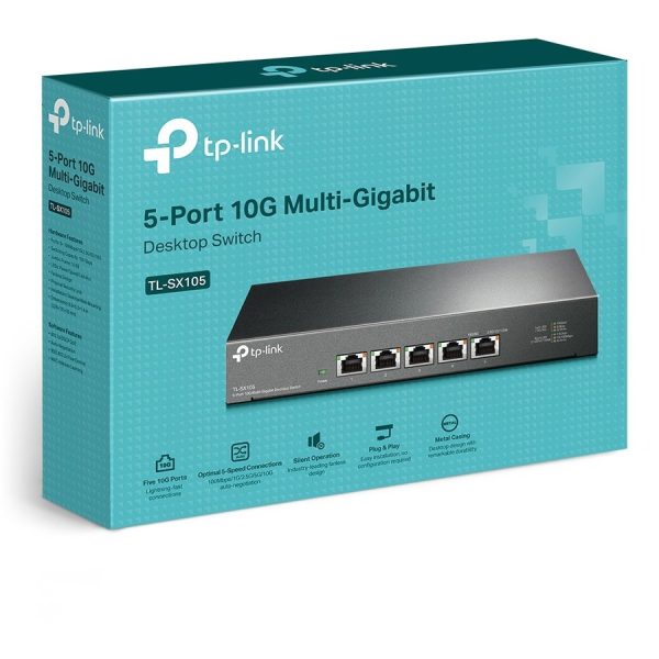 TP-Link TL-SX105 - 5 Port 10G/Multi-Gig Unmanaged Ethernet Switch - Image 5