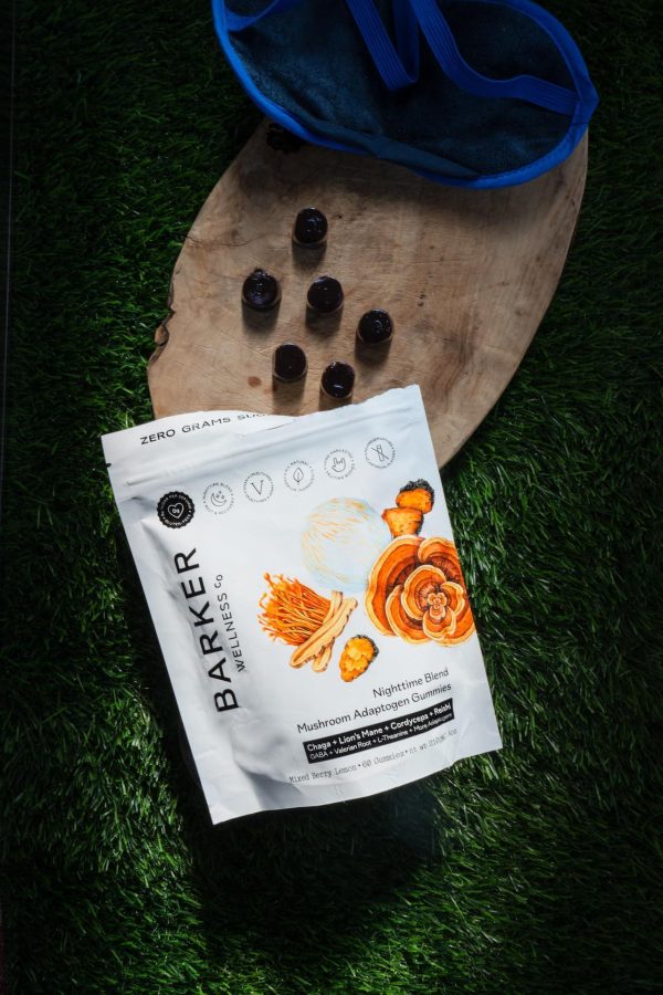 Nighttime Mushroom Adaptogen Gummies   Sugar Free Vegan Blend with Reishi Lion’s Mane Cordyceps Chaga   Relaxation & Sleep Support   60 Gummies - Image 2