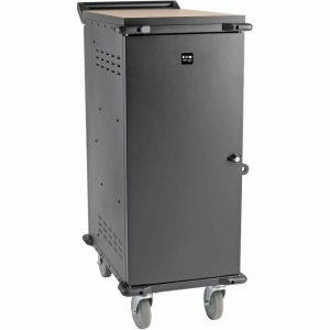 Eaton Tripp Lite Series 21-Device AC Charging Cart for Laptops and Chromebooks - 120V, NEMA 5-15P, 10 ft. (3.05 m) Cord, Black