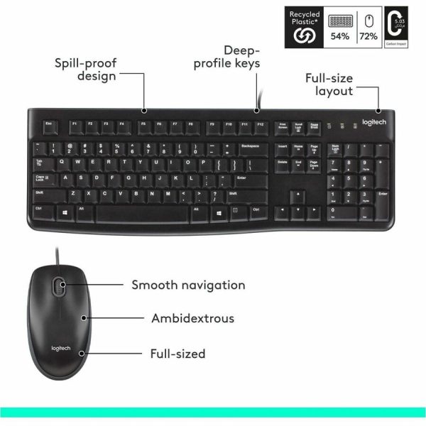 Logitech MK120 Desktop Corded Combo Set - Image 7