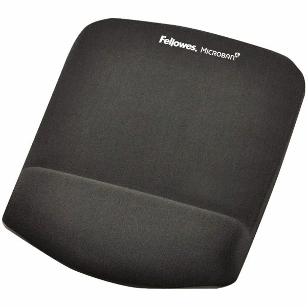 Fellowes® PlushTouch™ Foam Mouse Pad Wrist Support with MICROBAN® - Graphite (9252201) - Image 2
