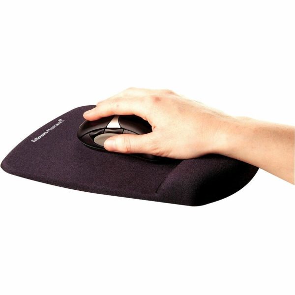 Fellowes® PlushTouch™ Foam Mouse Pad Wrist Support with MICROBAN® - Graphite (9252201) - Image 3