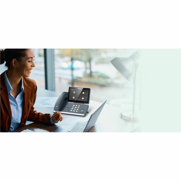 Yealink IP Phone - Corded - Bluetooth, Wi-Fi - Wall Mountable, Desktop - Classic Gray - Image 4