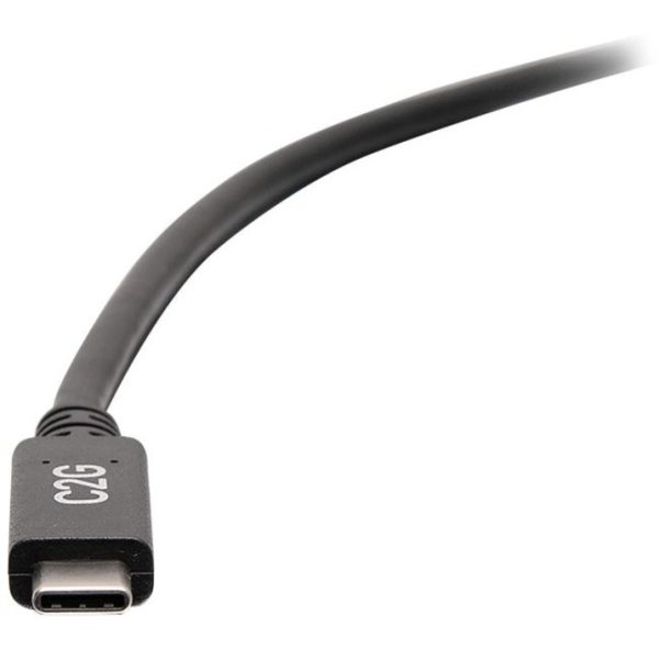 C2G 0.5ft USB C to USB A Cable - USB C to A Cable - USB 3.2 Gen 1 - 3A, 5Gbps - Black - M/M - Image 2