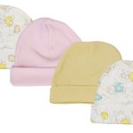 Girls Baby Caps (pack Of 4) Nc_0268