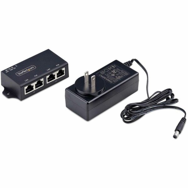 StarTech.com 2-Port PoE+ Injector, 10/100/1000Mbps, PoE/PoE+ (802.3af/802.3at), 30 Watt, 1Gbps Ethernet, Wall Mountable, Unmanaged - Image 8