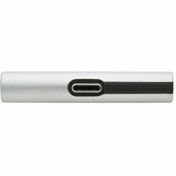 Eaton Tripp Lite Series USB-C to 3.5 mm Headphone Jack Adapter for Hi-Res Stereo Audio - PD 3.0 and QC 2.0 Charging, Silver - Image 6