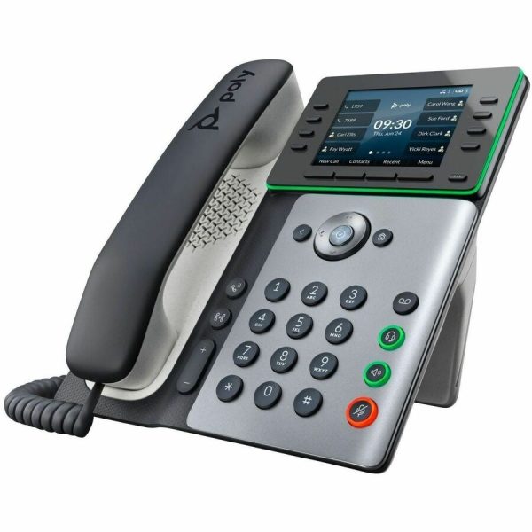 Poly Edge E500 IP Phone - Corded - Corded - Desktop - Black - TAA Compliant - Image 5