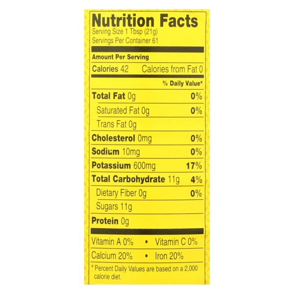 Plantation Blackstrap Molasses Syrup - Unsulphured - Case of 12 - 31 Fl oz.