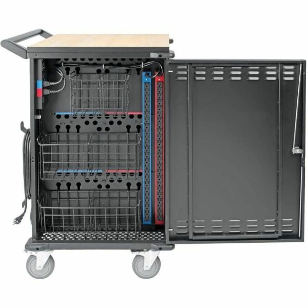 Eaton Tripp Lite Series 48-Device AC Mobile Charging Cart - Laptops and Chromebooks, 120V, NEMA 5-15P, 10 ft. (3.05 m) Cord, Black - Image 7