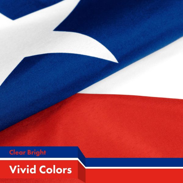 Chile Chilean Flag 3x5 Ft 2-Pack 150D Printed Polyester By G128 - Image 3