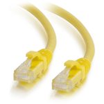 C2G 6ft Cat6a Snagless Unshielded (UTP) Ethernet Cable - Cat6a Network Patch Cable - PoE - Yellow