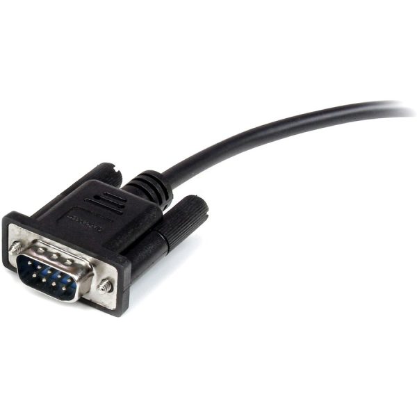 StarTech.com 1m Black Straight Through DB9 RS232 Serial Cable - M/F - Image 3