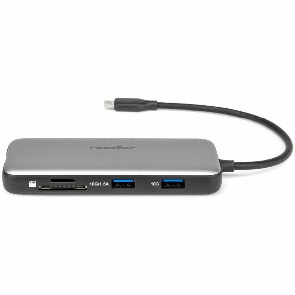 Rocstor Premium USB-C 8-in-1 Dual HDMI Display Portable Dock Multiport Adapter - Image 5