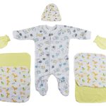 Sleep-n-play, Cap, Mittens And Washcloths - 7 Pc Set Cs_0030