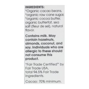 Alter Eco Americas Chocolate - Organic - Dark Salted Brown Butter - 2.82 oz - case of 12