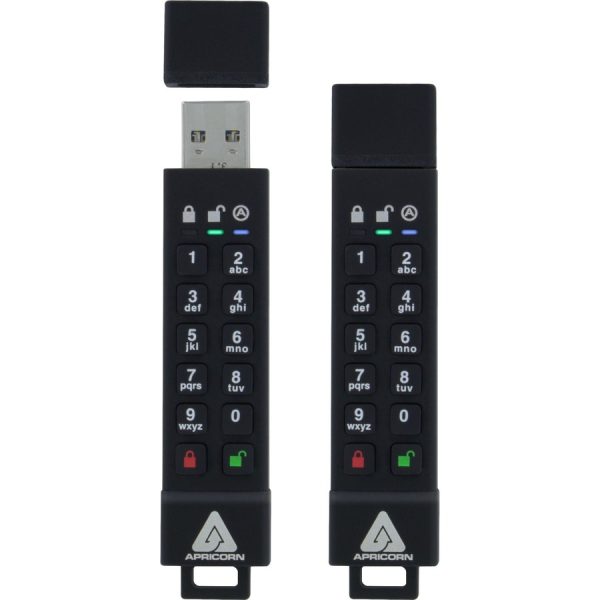 Apricorn 64GB Aegis Secure Key 3z USB 3.1 Flash Drive - Image 2