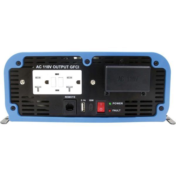 Eaton Tripp Lite Series 3000W Heavy-Duty Compact Power Inverter - 2x 5-15/20R, USB Charging, Pure Sine Wave, Wired Remote - Image 4