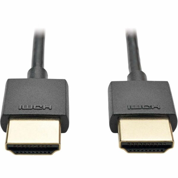 Eaton Tripp Lite Series Slim High-Speed HDMI Cable with Ethernet and Digital Video with Audio, UHD 4K 60 Hz (M/M), Black, 10 ft. (3.1 m) - Image 2