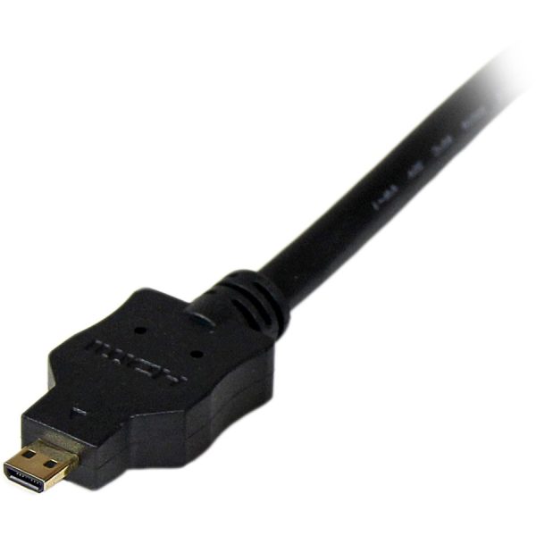 StarTech.com 3ft (1m) Micro HDMI to DVI Cable, Micro HDMI to DVI Adapter Cable, Micro HDMI Type-D to DVI-D Monitor/Display Converter Cord - Image 2