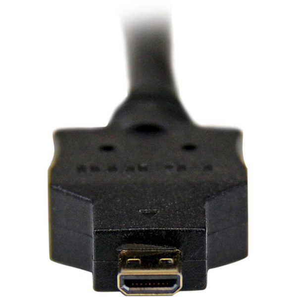StarTech.com 3ft (1m) Micro HDMI to DVI Cable, Micro HDMI to DVI Adapter Cable, Micro HDMI Type-D to DVI-D Monitor/Display Converter Cord - Image 3