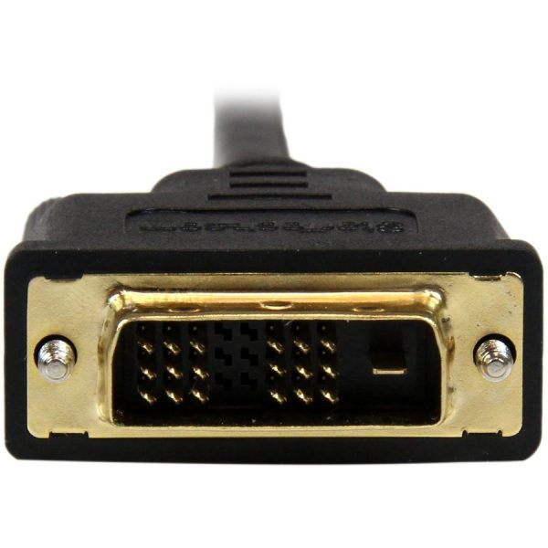 StarTech.com 3ft (1m) Micro HDMI to DVI Cable, Micro HDMI to DVI Adapter Cable, Micro HDMI Type-D to DVI-D Monitor/Display Converter Cord - Image 5