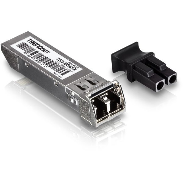 TRENDnet SFP Multi-Mode LC Module, Up To 550m (1800 Ft), Mini-GBIC, Hot Pluggable, IEEE 802.3z Gigabit Ethernet, Supports Up To 1.25 Gbps, Lifetime Protection, Silver, TEG-MGBSX - Image 3