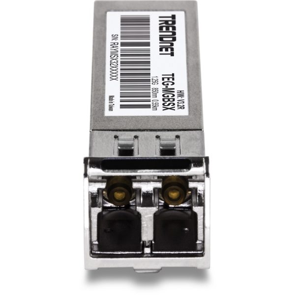 TRENDnet SFP Multi-Mode LC Module, Up To 550m (1800 Ft), Mini-GBIC, Hot Pluggable, IEEE 802.3z Gigabit Ethernet, Supports Up To 1.25 Gbps, Lifetime Protection, Silver, TEG-MGBSX - Image 5