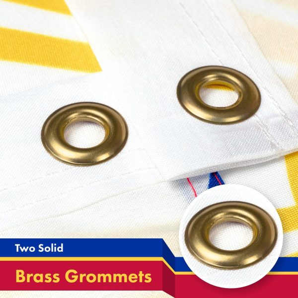 G128 10 Pack: Philippines (Philippine) Flag | 3x5 feet | Printed 150D Indoor/Outdoor, Vibrant Colors, Brass Grommets, Quality Polyester, Much Thicker More Durable Than 100D 75D Polyester - Image 2