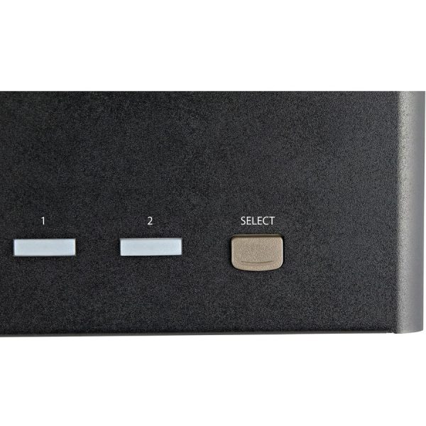 StarTech.com 2 Port Quad Monitor DisplayPort KVM Switch 4K 60Hz UHD HDR, DP 1.2 KVM Switch, 2 Port USB 3.0 Hub, 4x USB HID, Audio, Hotkey - Image 3