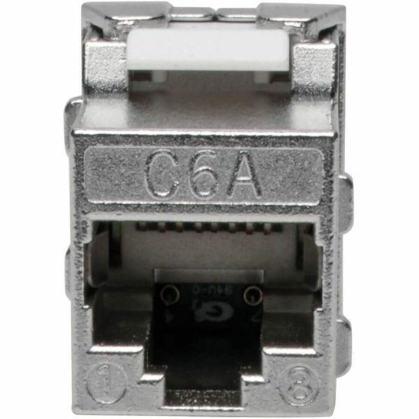 Eaton Tripp Lite Series Keystone Jack Cat6a/Cat6/Cat5e, RJ45, Shielded, Dust Cap - Toolless, PoE/PoE+ Compliant, TAA - Image 4
