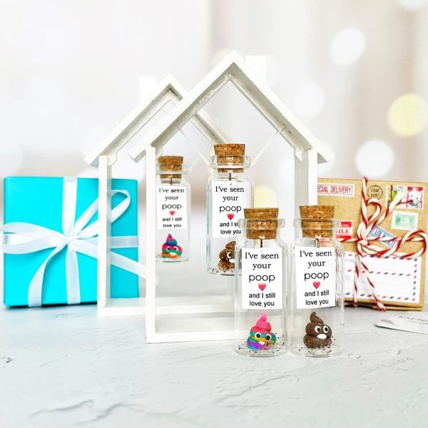 Cute Girlfriend and Boyfriend Gifts   Personalized Anniversary Present for Her Him   Custom Birthday Gift Idea for Women Men (Brown Poop   I've Seen Your Poop and I Still Love You in Teal Gift Box) - Image 5