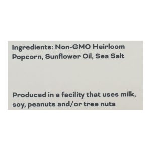 Pipcorn Mini Popcorn - Sea Salt - Case of 12 - 4 oz.