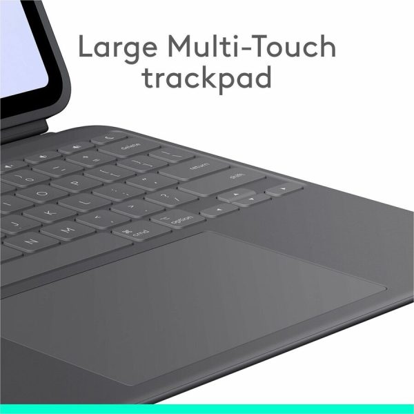 Logitech Combo Touch iPad Pro 13-inch (M4)(2024) Keyboard Case - Detachable backlit keyboard with kickstand, comfortable typing, multi-use mode - Graphite - Image 4
