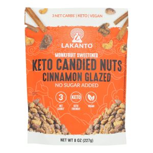 Lakanto - Nuts Keto Cinnamon Glazed - Case of 12-8 OZ