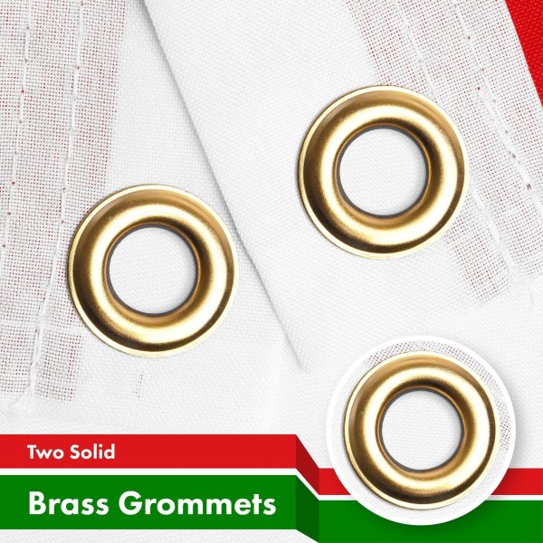 G128 Combo Pack: American USA Flag 3x5 Ft & Oman Flag 3x5 Ft, Both Printed 150D Polyester, Indoor/Outdoor, Brass Grommets - Image 3