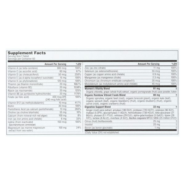 Rainbow Light - Women's One Vibrance - 1 Each - 60 TAB - Image 3